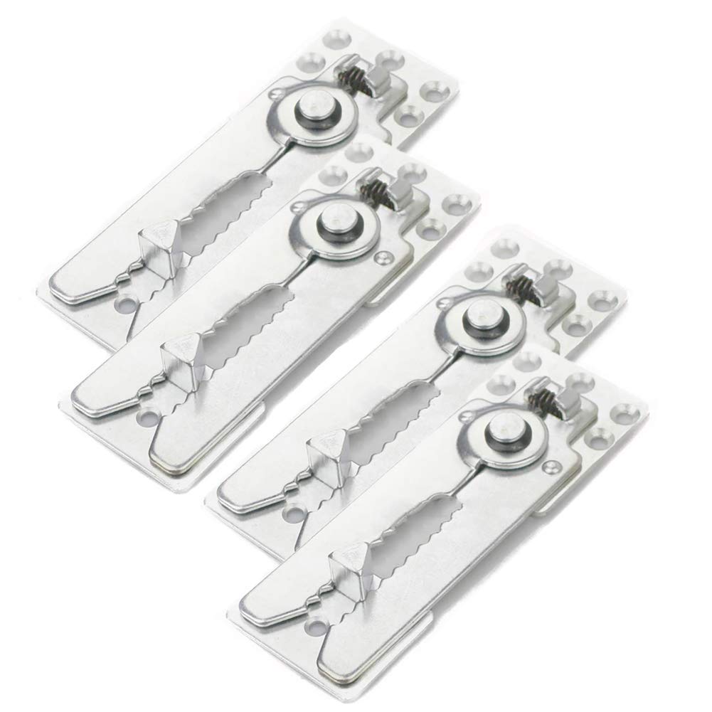 QOPAHI 4 Pack Sofa Snap Sectional Couch Connector with Screws, Sofa Clamp for sectionals large corner sofas support boards for modular sofa couches furniture, 155mm