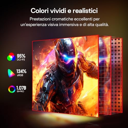 Monitor Gaming Fast IPS 27 Pollici, QHD 260Hz (OC 275Hz), HDR400