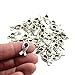 BronaGrand 100pcs Antiqued Silver&Bronze Ribbon of Hope Pendants DIY Charms Bead for Necklaces Bracelets