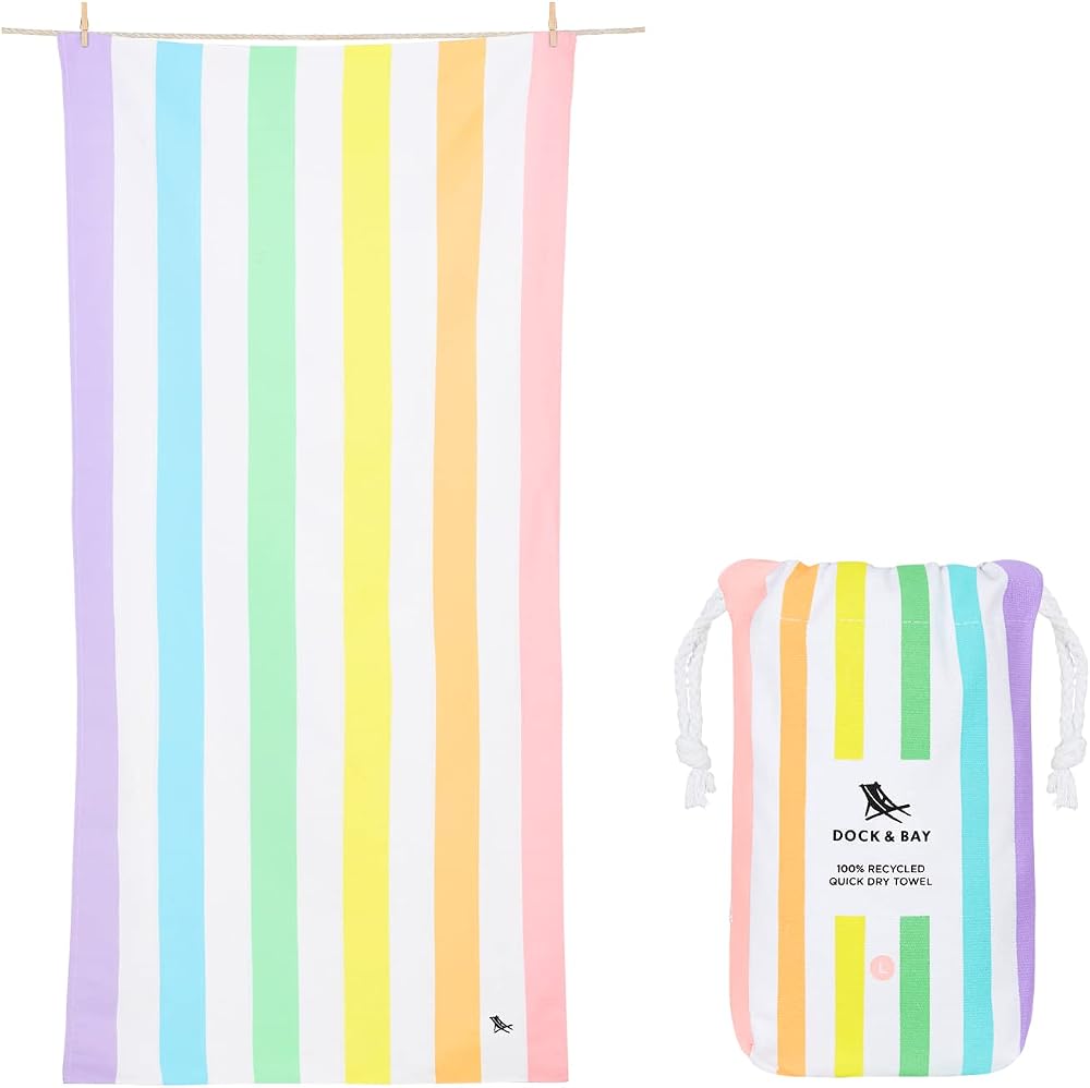 Dock & Bay Quick Dry Towel Unicorn Waves 180x200cm 100% Recycled