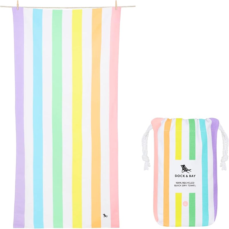 Dock & Bay Quick Dry Towel Unicorn Waves 180x200cm 100% Recycled