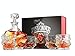 Ashcroft 5-Piece Everest Whiskey Decanter Set. 4 Glasses and Scotch Decanter with Stopper. Unique Elegant Dishwasher Safe Glass Liquor Bourbon Decanter Ultra - Clarity Glassware