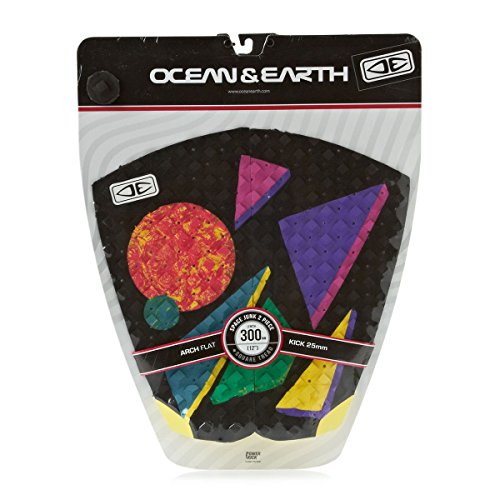 Ocean & Earth surfboard tail pad traction grip Space Junk - 2 piece 12" long 25 mm kick, no arch - Thumbnail 4