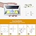 JUSLIT Motion Sensor Outdoor 74 Light Sources COB LED SOLAR LIGHT, Super Bright, with Wider-Angle Lighting Panel, Wireless Waterproof Security Lights for Garage, Pathways, Backyard(1PK)