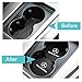 Wall Stickz Auto Sport 2.75 Inch Diameter Oval Tough Car Logo Vehicle Travel Auto Cup Holder Insert Coaster Can 2 Pcs Pack Fit Benz Accessories