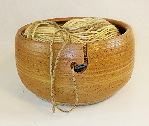 image for dist by American mud products Aunt Chris' Pottery - Yarn Bowl - Goats 