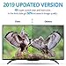 2019 Latest 130+ Miles Digital Amplified HD TV Antenna - Indoor TV Antenna 4K HD Freeview Life Local Channels All Type Television Local Channels w/Detachable Signal Amplifier and 16.5ft Longer Coax Ca