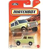 Matchbox 1970 Ford Bronco [Green] 59/125, 1:64 Scale Diecast Toy Vehicle