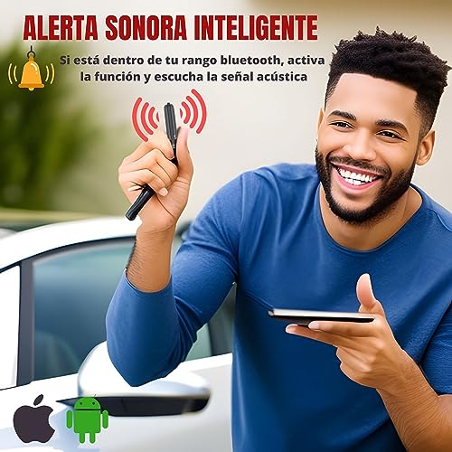 ICODI GPS Locator for Car without SIM Card without Distance Limit without Subscription, 1 Year Battery, Android and iOS, Waterproof IP67 Bluetooth Tracker Motorcycle, Children, Elderly and Objects
