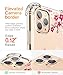 GVIEWIN Floden Lite Series Case Compatible with iPhone 11 Pro Max 6.5 Inch 2019,Clear Flower Design Soft & Flexible TPU Slim Shockproof Bumper Protective Floral Cover Case (Peach Blossom/Pink)