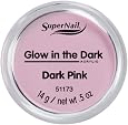 SuperNail Acrylpulver – Glow In The Dark Dunkelrosa, 14g. Für Leuchtende French Nails Bei Nacht!