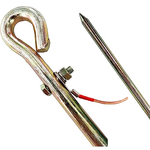 Grounding Rod, Portable Ground Rod For Signal Tower Fence, Lightning Strike Electrode Earthing
