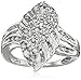 Sterling Silver Diamond Ring (1/2cttw, I-J Color, I3 Clarity), Size 7