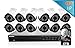 LaView 1080P HD IP 12 Camera Security System 16 Channel PoE 1080P NVR with a 6TB HDD Indoor/Outdoor Cameras Day/Night Surveillance System with Remote Viewing