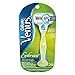 Gillette Venus Embrace Green Women's Razor with 2 Razor Blade Refills, Womens Razors / Blades
