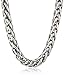 Italian Sterling Silver 5.0mm Spiga Chain Necklace, 18"