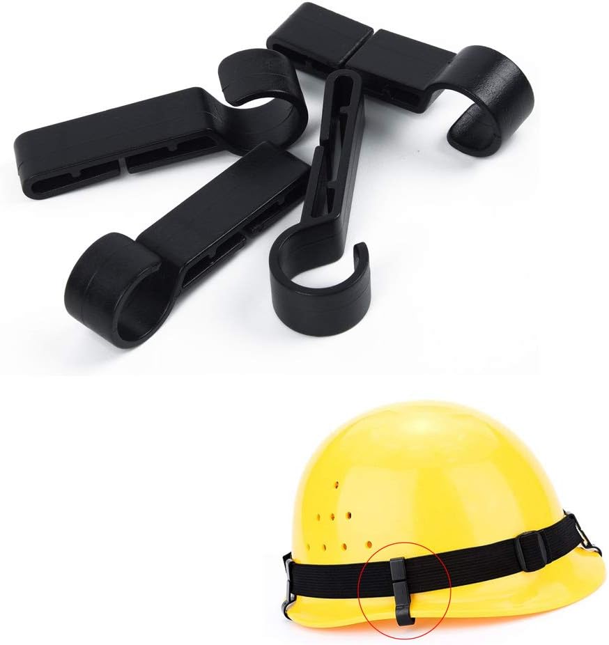 30 PACK Helmet Headlamp Clips Hooks,Hardhat Headlamp Clips for Various Helmets,Hard Hat, Safety
