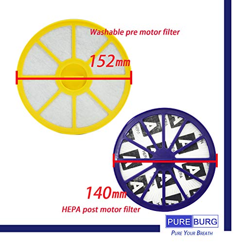 PUREBURG DC14/15 Replacement Filter Kit PreMotor & PostMotor HEPA