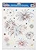 Patriotic Fourth of July Flag Window Clings Assortment - 42 Piece Set