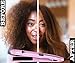 Silky Hair One Pass Flat Iron 475°F Hair Straightener | Vibrating/Ceramic + Titanium Tourmaline Fusion Floating Plates Straighten Curly,Coarse,Damaged & Thin Hair | Dual Voltage & Auto Shut Off