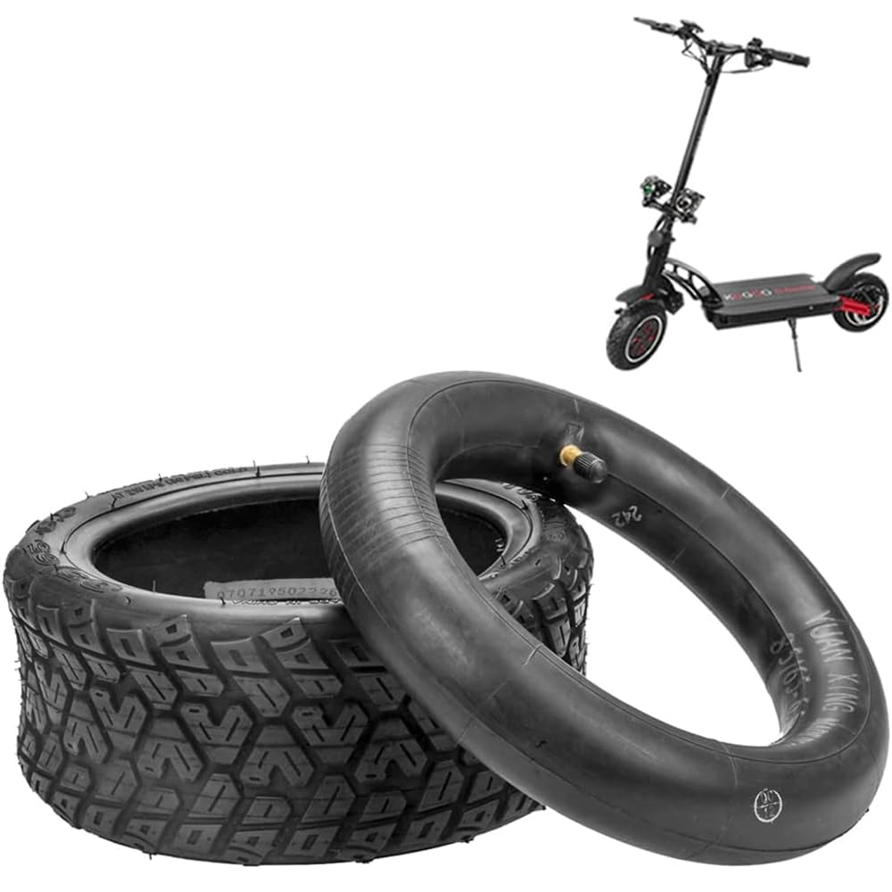 VOLOHAS 85/65-6.5 Inner- Outer Tyres Wider Thicker Electric Scooter Replacement Wheels for Kugoo G-Booster/G-Max/G2 Pro Electric Scooter Tyres for Ninebot Mini PRO (1 Straight Inner Tube + Outer Tube)