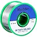 Mudder Lead Free Solder Wire Sn99 Ag0.3 Cu0.7 with Rosin Core for Electrical Soldering 0.22lbs (0.6 mm)
