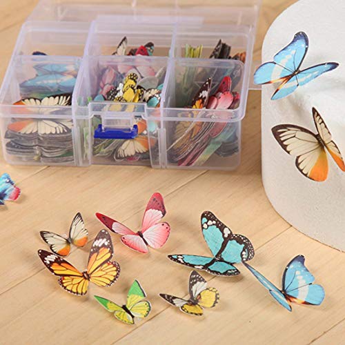 Other Cake Tools - 10pcs Lot Butterflies Prime Wedding Birthday Edible Rice Wafer Paper Cupcake Cake - Paper Cake Topper Cake Decor Cake 2019 Paper Muffin Butterfly Edible Mal Butterfly La