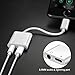 Lightning Jack Audio Headphone Adapter for iPhone X /10/8/8 Plus iPhone 7/7 Plus&ipod&ipad. 3.5mm Aux Earphone Audio Adaptor and Charge Converter[Audio+Charge+Music](Support iOS 11 or Later)(White)