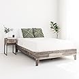 Signature Design by Ashley Neilsville Butcher Block Style Platform Bed, Full, Rustic Gray