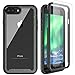 SPIDERCASE iPhone 8 Plus/7 Plus/6S Plus/6 Plus Case, Heavy Duty Full Body Protective Case, Tempered Glass Screen Protector Included, Shock Absorbent Anti-Scratch Defender Premium TPU & Hard PC Case