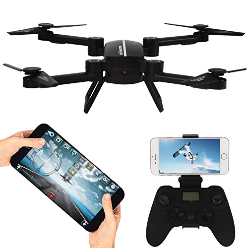 RC Drone with Camera FPV Fold Remote Control/Cell Phone RC Quadcopter Alititude Hold Gravity Sensor Helicopter with 0.3MP HD Camera RC Toy Drones