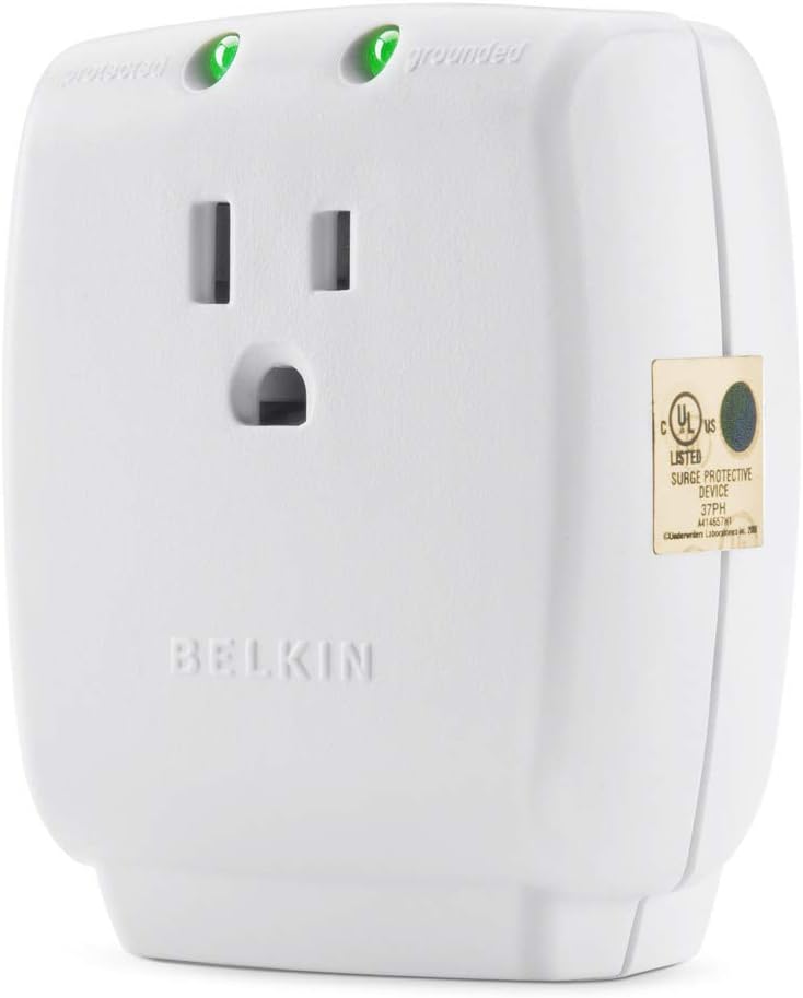 Belkin Single Outlet SurgeCube Surge Protector, 1080 Joules: Home Audio & Theater
