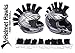 Helmet Hawks ™ Motorcycle Helmet Mohawk w/Sticky Hook and Loop Fastener Adhesive (8) Hair Patches 2