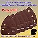 60X Mouse Detail Sander Sandpaper Sanding Paper Hook & Loop Assorted 60 80 120 180 240 320 grits 5.5
