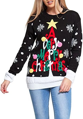 SCO New Womens Ladies Xmas Novelty Christmas Plus Size Knitted Warm Jumper