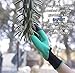 BEST Garden Genie Gloves for smart parents, DELUXE BONUS, SAFE for Rose Pruning, Thorn Resistant Waterproof, One size garden gloves with built in claws for digging and planting, Right Hand Claw 1 pair