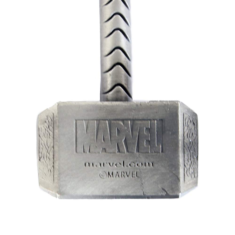 Bioworld BIO-KE070702MAR Marvel Comics Thor Mjolnir Hammer 3D Metal Keychain, One Size, Multicolour Keyring, 16 cm