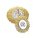 9Pcs Brass Coated Wire Brush Wheel & Cup Brush Set with 1/4-Inch Shank,Coated Wire Drill Brush Set Perfect For Removal of Rust/Corrosion/Paint - Reduced Wire Breakage and Longer Life