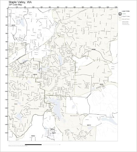 Maple Valley Zip Codes Zip Code Wall Map Of Maple Valley, Wa Zip Code Map Not Laminated:  Amazon.com: Office Products