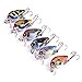 Aorace 6pcs/lot 1.5g/3cm Small Crankbait Top Water Fishing Wobbler Colorful Mini Crank Bait Bass Fishing Tackle Treble Hooks