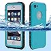 FULLLIGHT TECH iPhone SE Case,iPhone 5S case Waterproof Shockproof Full Body Cases Cover for iPhone 5/5S/SE with Touch ID & Built-in Screen Protector (Aqua Blue)