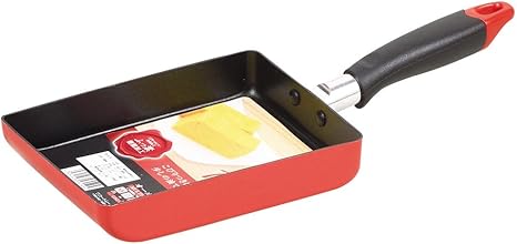 Amazon Co Jp ワコートレーディング 玉子焼き器 レッド 13 18 ふっ素加工ih対応 ニューフォア Hb 8049 ホーム キッチン