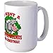 CafePress - Hippopotamus for Christmas Large Mug - Coffee Mug, Large 15 oz. White Coffee Cup