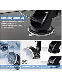 Sonkir Soporte para teléfono móvil, salpicadero y parabrisas para coche, con diseño de un solo toque y rotación de 360°, para iPhone, Galaxy, Google Nexus, LG, Huawei y más (2018 Upgrade)