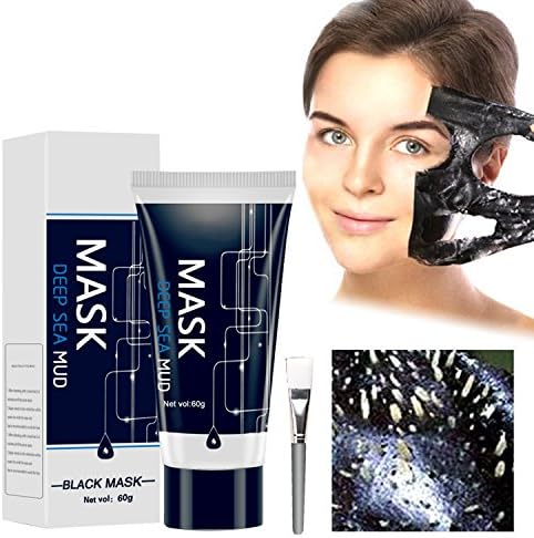 Blackhead Remover Mask/ Blackhead Peel Off Mask /Deep cleansing Facial Mask /Exfoliates Mask/Nose Mask Blackhead For Women &amp; Men/Black Mask Set / Absorbing Pores Stubborn Dirt,Oil Contral 60g (wit