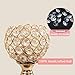 VINCIGANT Pair of 2 Gold Crystal Candle Stand Holders/Dinning Room Table Decorative Candle Lantern Centerpieces for Anniversary