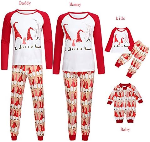 Family Matching Christmas Pajamas Set - Santa Printed Sleepwear Women Men Child Winter Holiday PJs Homewear Two Piece Sets