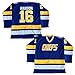Hanson Brothers Charlestown Chiefs 16 Jack 17 Steve 18 Jeff Slap Shot Movie Hockey Jersey Blue