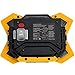 sunzone LED Work Light 20 Watt 1200 Lumens FloodLight Outdoor Camping Fishing Spotlights Searchlight Built-in Rechargeable Lithium Batteries Lamp with USB Ports (6006 Yellow)