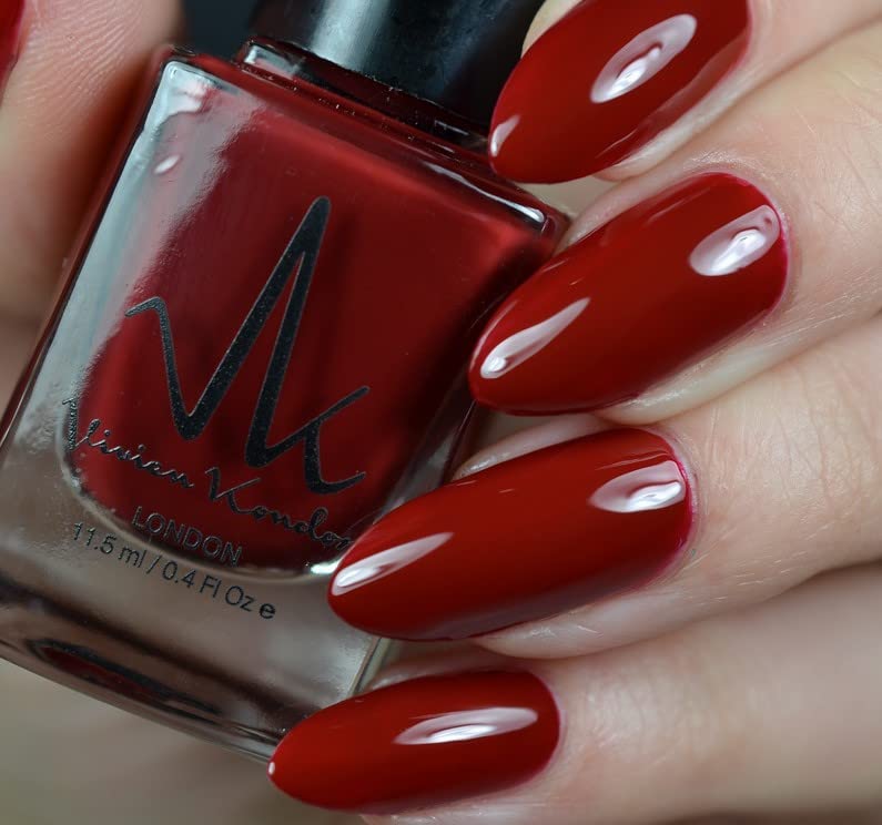 Vivien Kondor Vegan Friendly Argan Care Nail Polish (Red Black)